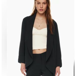 Artizia Wilfred black north blazer size 0 office career classic